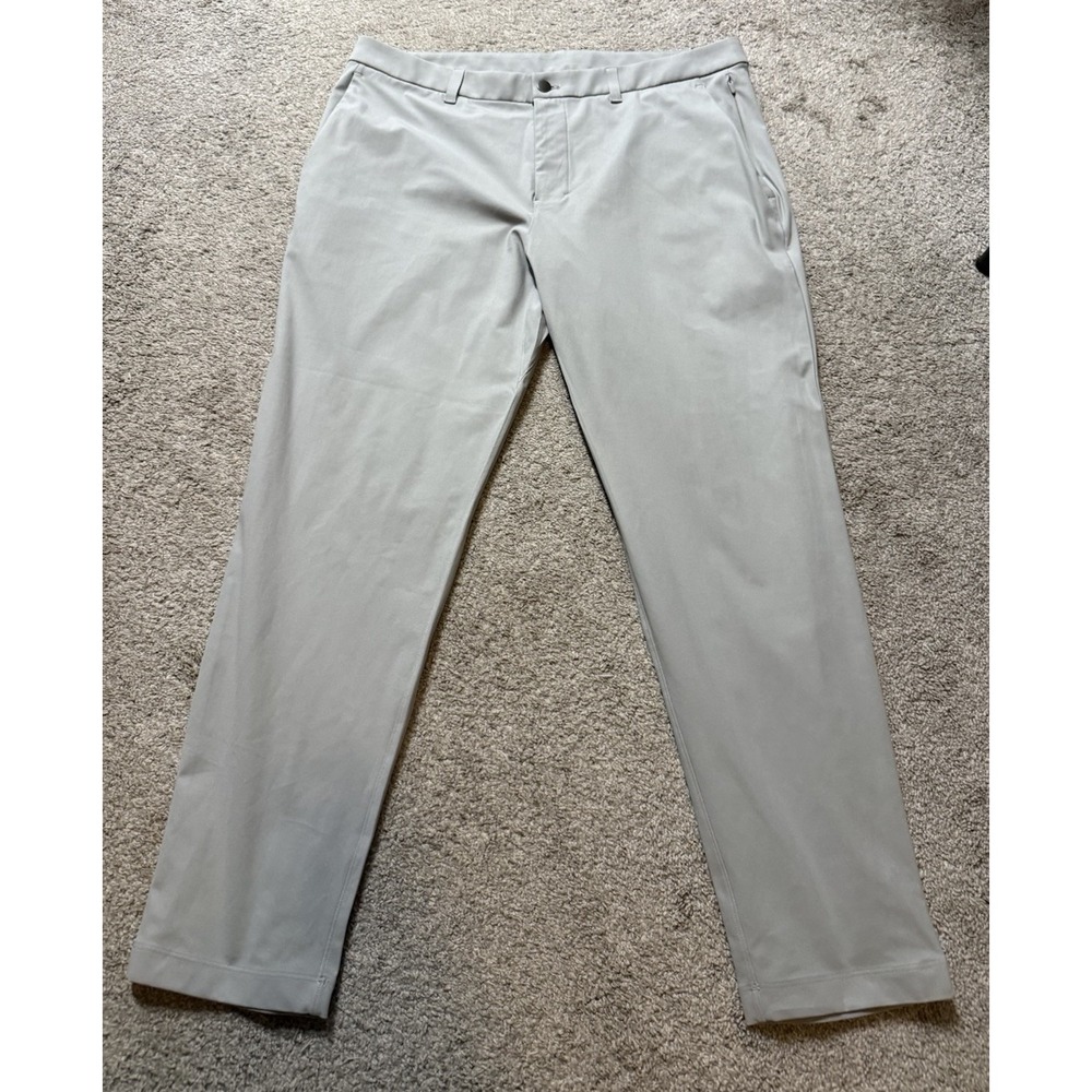 Lululemon ABC Pants Men 36x30 Gray Stretch Performance Chino Trousers